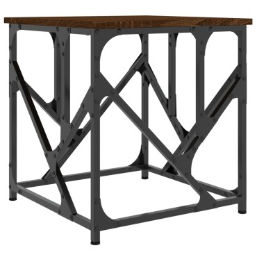 vidaXL Τραπεζάκι Σαλονιού Καφέ Δρυς 45x45x47,5cm Επεξεργ. Ξύλο 1 τεμ.