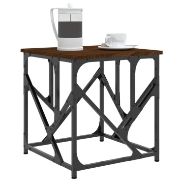 vidaXL Τραπεζάκι Σαλονιού Καφέ Δρυς 45x45x47,5cm Επεξεργ. Ξύλο 1 τεμ.