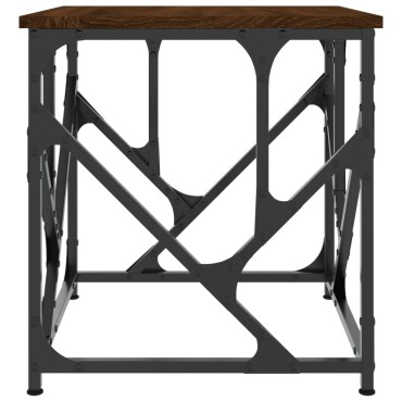 vidaXL Τραπεζάκι Σαλονιού Καφέ Δρυς 45x45x47,5cm Επεξεργ. Ξύλο 1 τεμ.