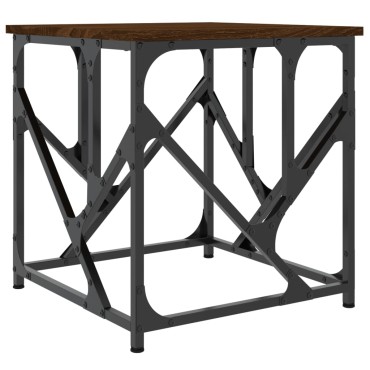 vidaXL Τραπεζάκι Σαλονιού Καφέ Δρυς 45x45x47,5cm Επεξεργ. Ξύλο 1 τεμ.