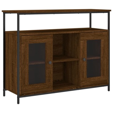 vidaXL Συρταριέρα Καφέ Δρυς 100x35x80cm από Επεξεργασμένο Ξύλο 1 τεμ.