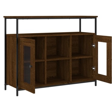 vidaXL Συρταριέρα Καφέ Δρυς 100x35x80cm από Επεξεργασμένο Ξύλο 1 τεμ.