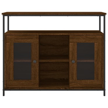 vidaXL Συρταριέρα Καφέ Δρυς 100x35x80cm από Επεξεργασμένο Ξύλο 1 τεμ.