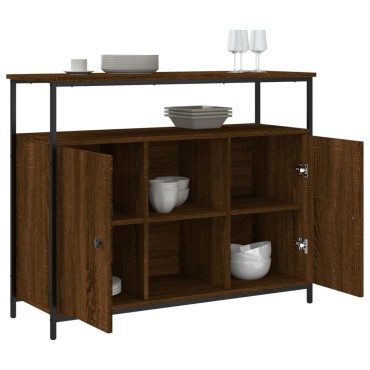 vidaXL Συρταριέρα Καφέ Δρυς 100x35x80cm από Επεξεργασμένο Ξύλο 1 τεμ.