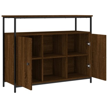 vidaXL Συρταριέρα Καφέ Δρυς 100x35x80cm από Επεξεργασμένο Ξύλο 1 τεμ.