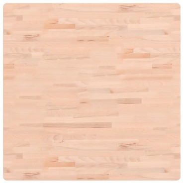 vidaXL Επιφάνεια Τραπεζιού Τετράγωνη 90x90x2,5cm Μασίφ Ξύλο Οξιάς 1 τεμ.