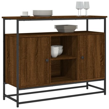 vidaXL Συρταριέρα Καφέ Δρυς 100x35x80cm από Επεξεργασμένο Ξύλο 1 τεμ.