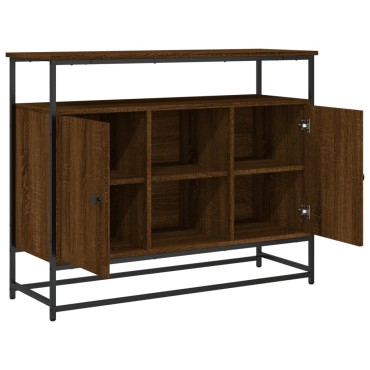 vidaXL Συρταριέρα Καφέ Δρυς 100x35x80cm από Επεξεργασμένο Ξύλο 1 τεμ.