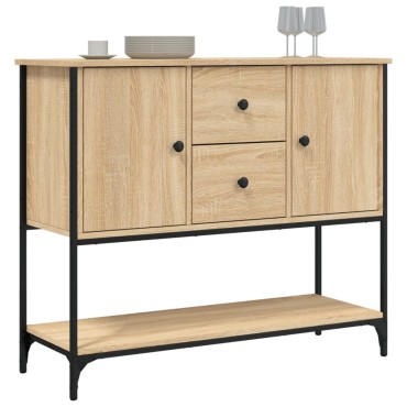 vidaXL Μπουφές Sonoma Δρυς 100x36x85cm από Επεξεργασμένο Ξύλο 1 τεμ.