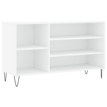 vidaXL Παπουτσοθήκη Λευκή 102x36x60cm από Επεξεργασμένο Ξύλο