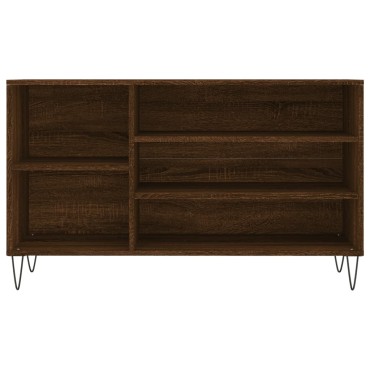 vidaXL Παπουτσοθήκη Καφέ Δρυς 102x36x60cm από Επεξεργασμένο Ξύλο