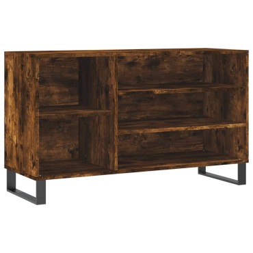 vidaXL Παπουτσοθήκη Καπνιστή Δρυς 102x36x60cm από Επεξεργασμένο Ξύλο