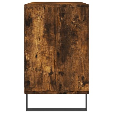 vidaXL Παπουτσοθήκη Καπνιστή Δρυς 102x36x60cm από Επεξεργασμένο Ξύλο