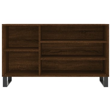vidaXL Παπουτσοθήκη Καφέ Δρυς 102x36x60cm από Επεξεργασμένο Ξύλο