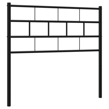 vidaXL Κεφαλάρι Μαύρο Μεταλλικό 80x3x90cm 1 τεμ.