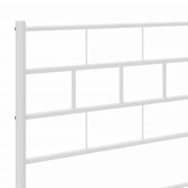 vidaXL Κεφαλάρι Λευκό Μεταλλικό 105x3x90cm 1 τεμ.