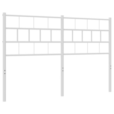 vidaXL Κεφαλάρι Λευκό Μεταλλικό 142x3x90cm 1 τεμ.