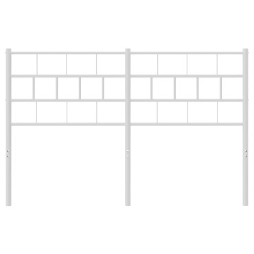 vidaXL Κεφαλάρι Λευκό Μεταλλικό 142x3x90cm 1 τεμ.