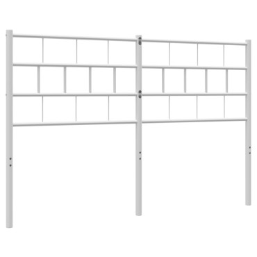 vidaXL Κεφαλάρι Λευκό Μεταλλικό 142x3x90cm 1 τεμ.