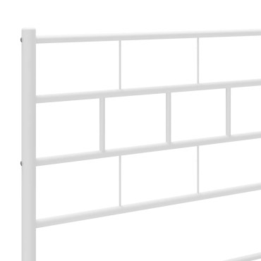 vidaXL Κεφαλάρι Λευκό Μεταλλικό 142x3x90cm 1 τεμ.