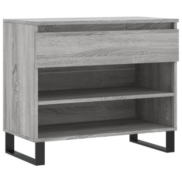 vidaXL Παπουτσοθήκη Γκρι Sonoma 70x36x60cm από Επεξεργασμένο Ξύλο