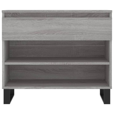 vidaXL Παπουτσοθήκη Γκρι Sonoma 70x36x60cm από Επεξεργασμένο Ξύλο