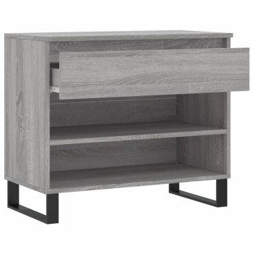 vidaXL Παπουτσοθήκη Γκρι Sonoma 70x36x60cm από Επεξεργασμένο Ξύλο