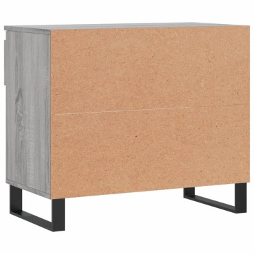 vidaXL Παπουτσοθήκη Γκρι Sonoma 70x36x60cm από Επεξεργασμένο Ξύλο