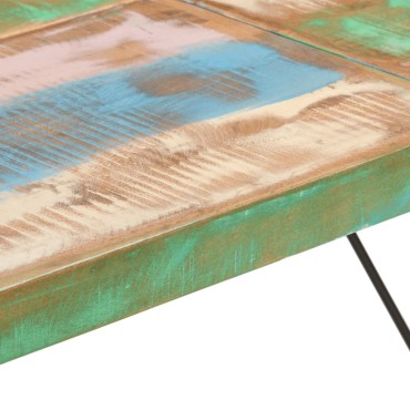 vidaXL Τραπέζι Μπαρ 150x70x107cm Μασίφ Ανακυκλωμένο Ξύλο & Σίδηρο 1 τεμ.
