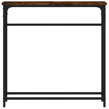 vidaXL Τραπέζι Κονσόλα Καπνιστή Δρυς 75x19,5x75cm Επεξεργασμένο Ξύλο 1 τεμ.