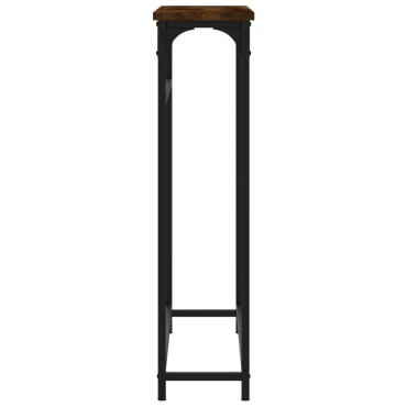 vidaXL Τραπέζι Κονσόλα Καπνιστή Δρυς 75x19,5x75cm Επεξεργασμένο Ξύλο 1 τεμ.