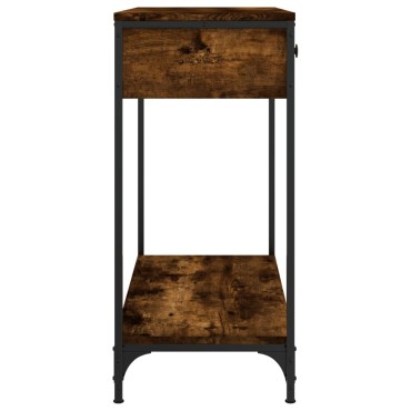vidaXL Τραπέζι Κονσόλα Καπνιστή Δρυς 75x34,5x75cm Επεξεργ. Ξύλο 1 τεμ.