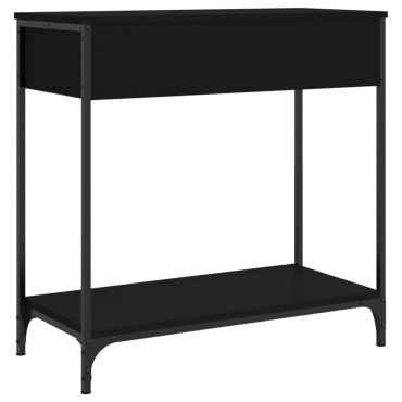vidaXL Τραπέζι Κονσόλα Μαύρο 75x34,5x75cm από Επεξεργ. Ξύλο 1 τεμ.