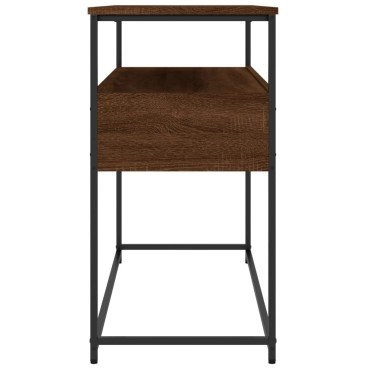 vidaXL Τραπέζι Κονσόλα Καφέ Δρυς 100x40x75cm Επεξεργασμένο Ξύλο 1 τεμ.