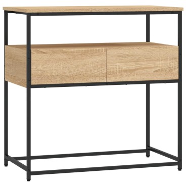 vidaXL Τραπέζι Κονσόλα Sonoma Δρυς 75x40x75cm Επεξεργασμένο Ξύλο 1 τεμ.