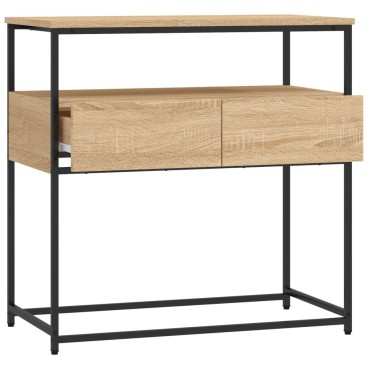 vidaXL Τραπέζι Κονσόλα Sonoma Δρυς 75x40x75cm Επεξεργασμένο Ξύλο 1 τεμ.