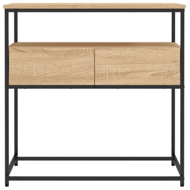 vidaXL Τραπέζι Κονσόλα Sonoma Δρυς 75x40x75cm Επεξεργασμένο Ξύλο 1 τεμ.