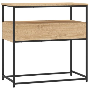vidaXL Τραπέζι Κονσόλα Sonoma Δρυς 75x40x75cm Επεξεργασμένο Ξύλο 1 τεμ.