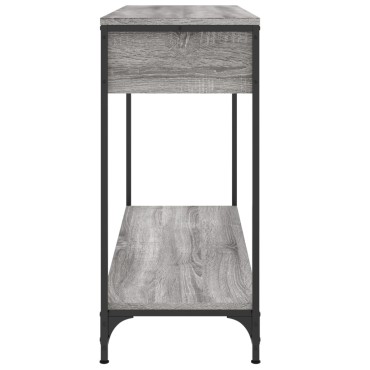 vidaXL Τραπέζι Κονσόλα Γκρι Sonoma 100x34,5x75cm Επεξεργασμένο Ξύλο 1 τεμ.