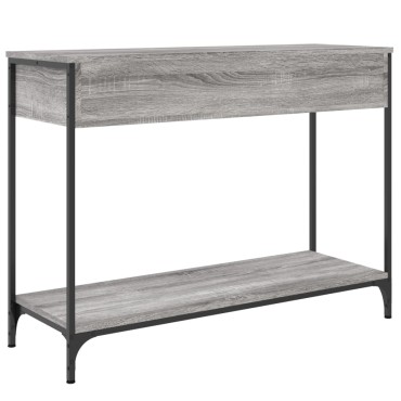 vidaXL Τραπέζι Κονσόλα Γκρι Sonoma 100x34,5x75cm Επεξεργασμένο Ξύλο 1 τεμ.