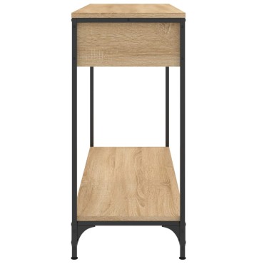 vidaXL Τραπέζι Κονσόλα Sonoma Δρυς 100x34,5x75cm Επεξεργασμένο Ξύλο 1 τεμ.