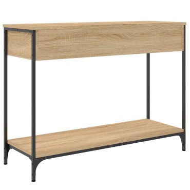 vidaXL Τραπέζι Κονσόλα Sonoma Δρυς 100x34,5x75cm Επεξεργασμένο Ξύλο 1 τεμ.