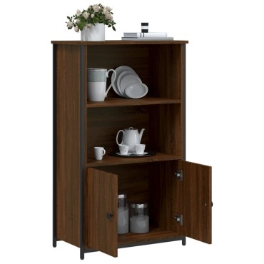 vidaXL Ντουλάπι Καφέ Δρυς 62x32x103,5cm από Επεξεργασμένο Ξύλο 1 τεμ.