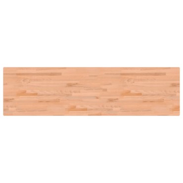 vidaXL Πάγκος Εργασίας 200x55x81,5εκ. από Μασίφ Ξύλο Οξιάς και Μέταλλο