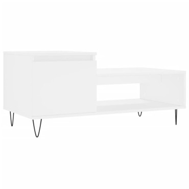 vidaXL Τραπεζάκι Σαλονιού Λευκό 100x50x45cm Επεξεργασμένο Ξύλο 1 τεμ.