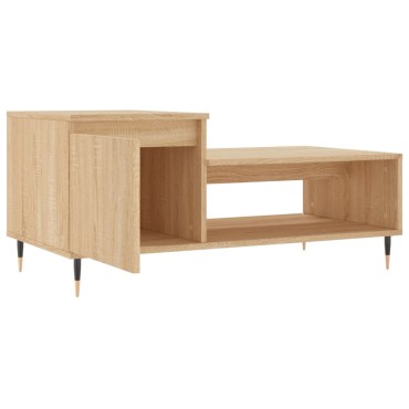 vidaXL Τραπεζάκι Σαλονιού Sonoma Δρυς 100x50x45cm Επεξεργασμένο Ξύλο 1 τεμ.