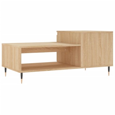 vidaXL Τραπεζάκι Σαλονιού Sonoma Δρυς 100x50x45cm Επεξεργασμένο Ξύλο 1 τεμ.