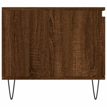 vidaXL Τραπεζάκι Σαλονιού Καφέ Δρυς 100x50x45cm Επεξεργασμ. Ξύλο 1 τεμ.
