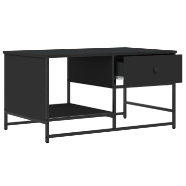 vidaXL Τραπεζάκι Σαλονιού Μαύρο 85,5x51x45cm από Επεξεργ. Ξύλο 1 τεμ.