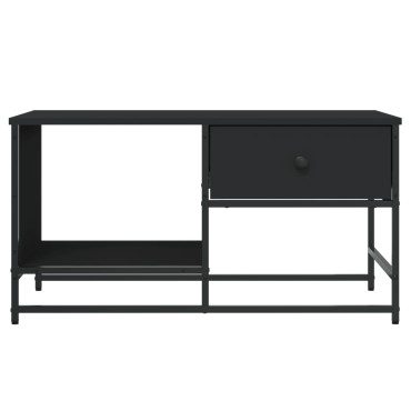 vidaXL Τραπεζάκι Σαλονιού Μαύρο 85,5x51x45cm από Επεξεργ. Ξύλο 1 τεμ.